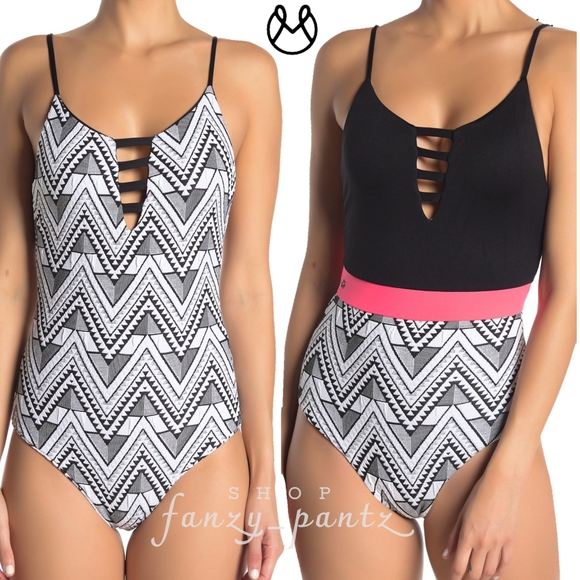Maaji Other - NEW Maaji One Piece Swimsuit Color Block Chevron L